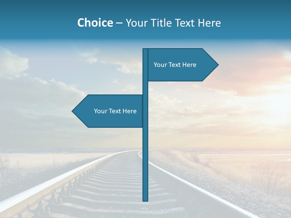 Outdoor Railway Abstract PowerPoint Template