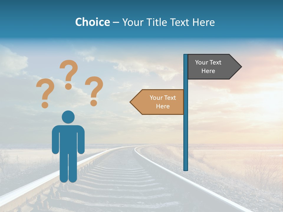 Outdoor Railway Abstract PowerPoint Template