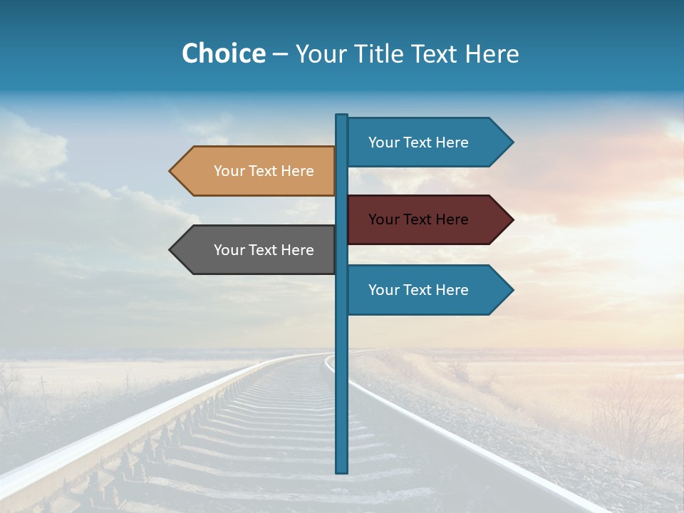 Outdoor Railway Abstract PowerPoint Template