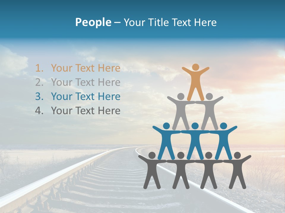 Outdoor Railway Abstract PowerPoint Template