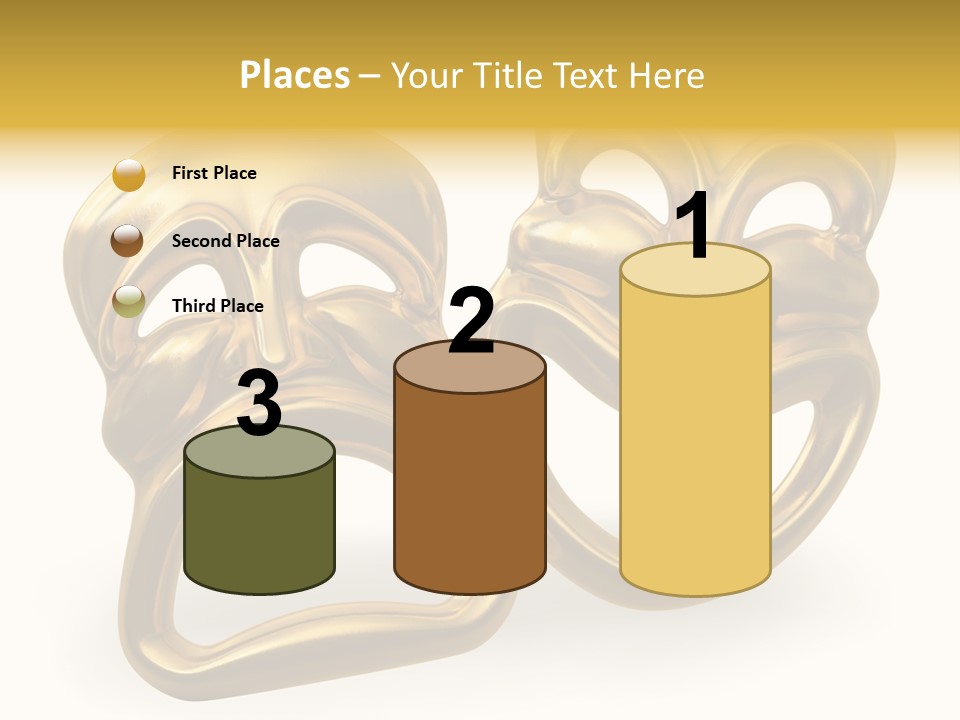 Oposites Tragedy Performing PowerPoint Template