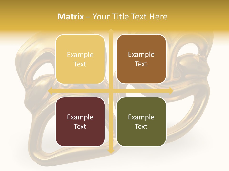 Oposites Tragedy Performing PowerPoint Template