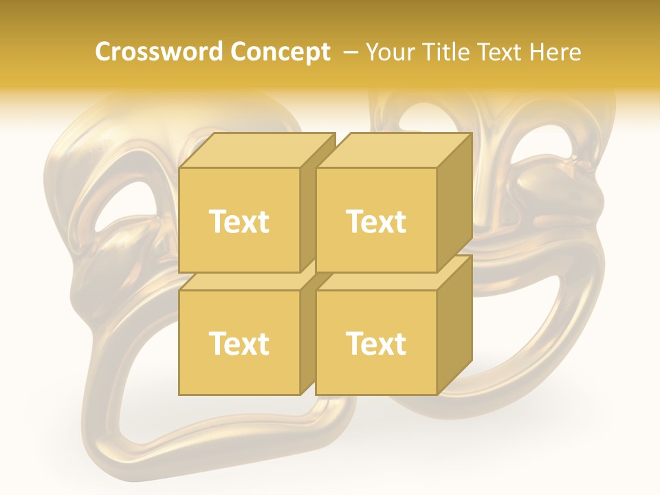 Oposites Tragedy Performing PowerPoint Template