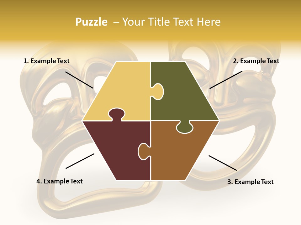 Oposites Tragedy Performing PowerPoint Template
