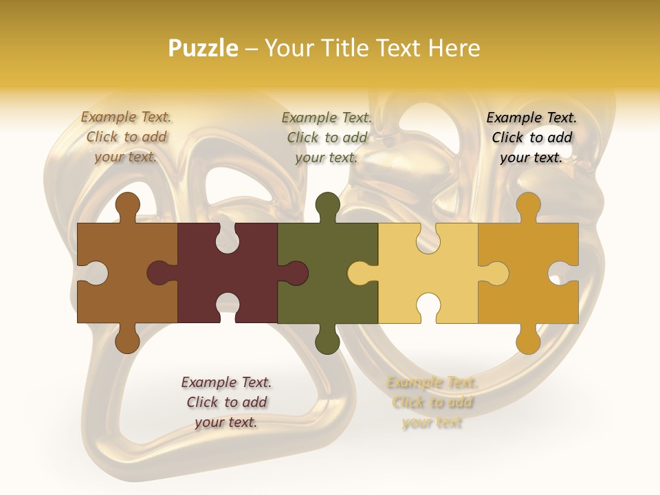 Oposites Tragedy Performing PowerPoint Template