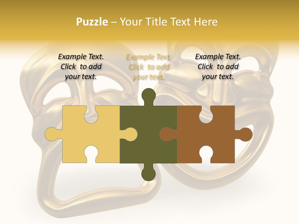 Oposites Tragedy Performing PowerPoint Template