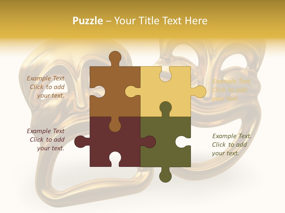 Oposites Tragedy Performing PowerPoint Template