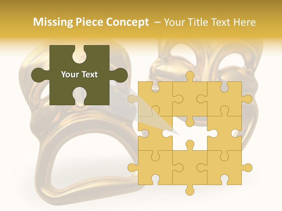 Oposites Tragedy Performing PowerPoint Template