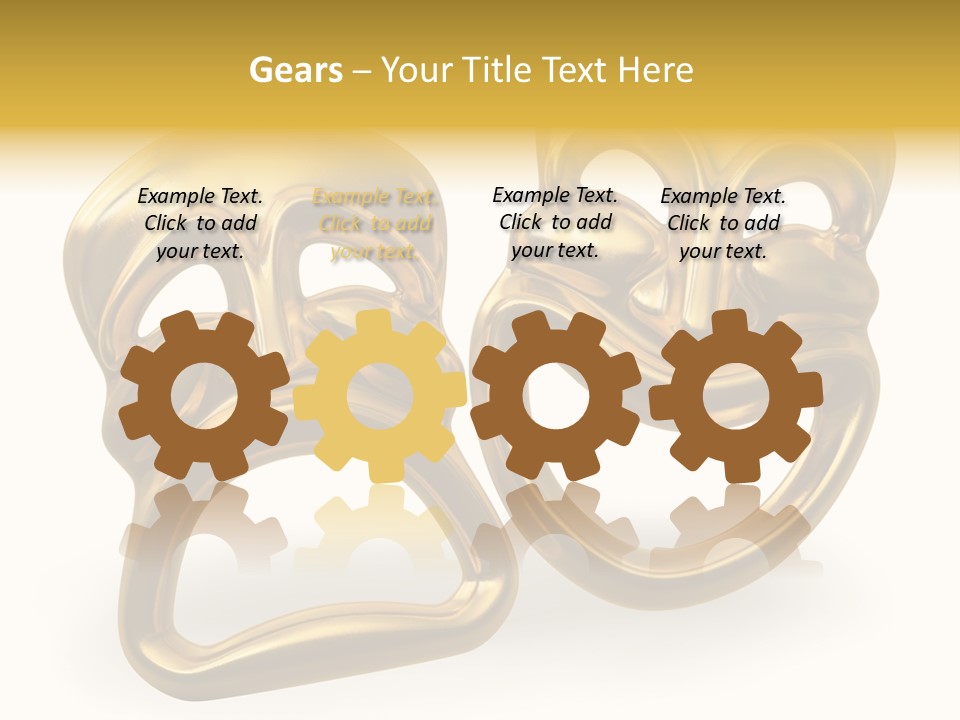 Oposites Tragedy Performing PowerPoint Template