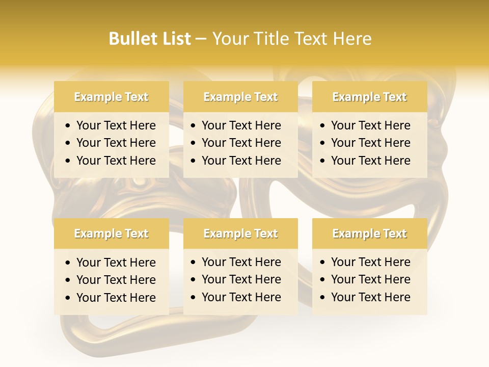 Oposites Tragedy Performing PowerPoint Template