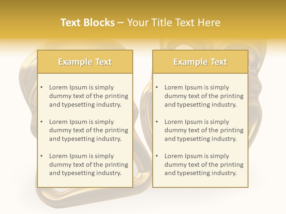 Oposites Tragedy Performing PowerPoint Template