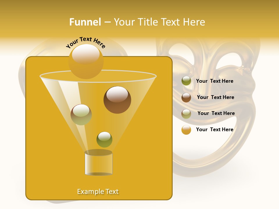 Oposites Tragedy Performing PowerPoint Template