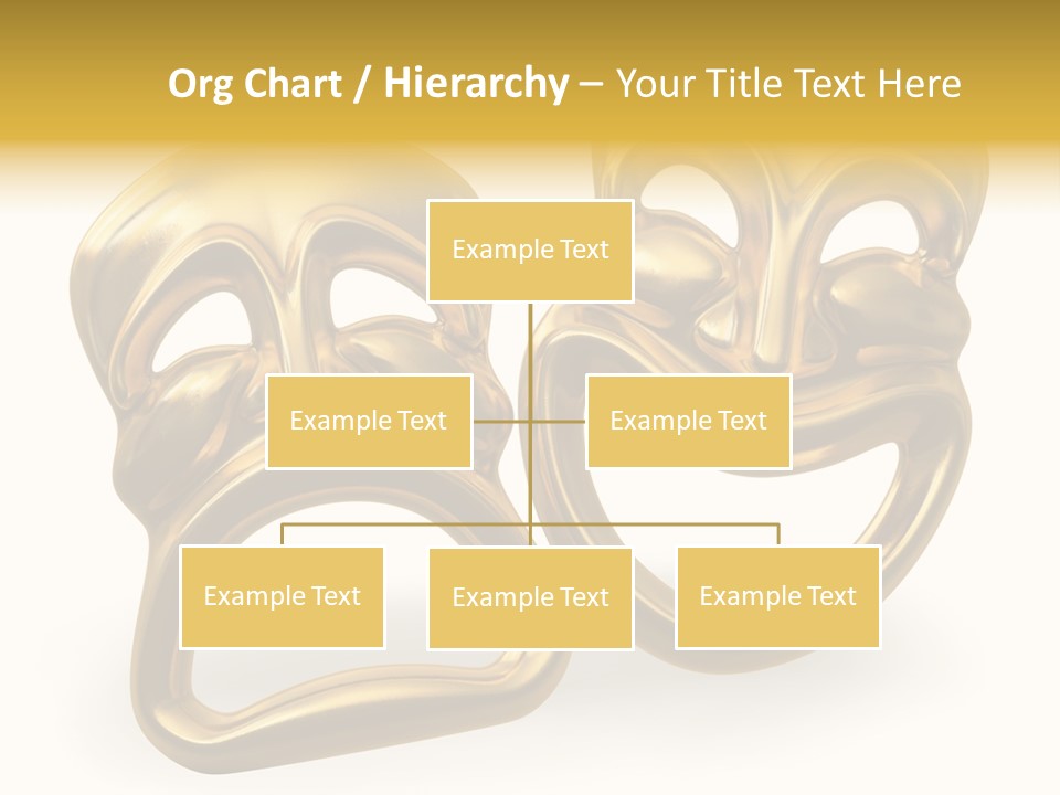 Oposites Tragedy Performing PowerPoint Template