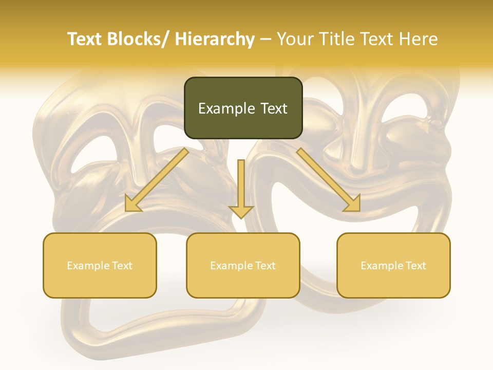 Oposites Tragedy Performing PowerPoint Template