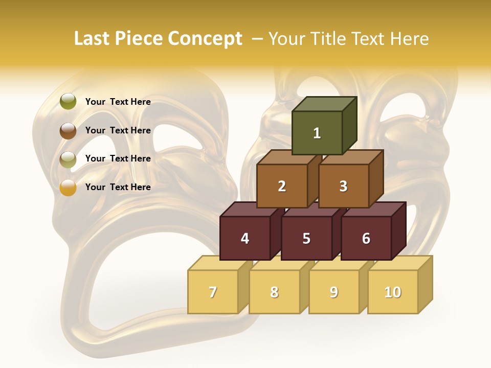 Oposites Tragedy Performing PowerPoint Template
