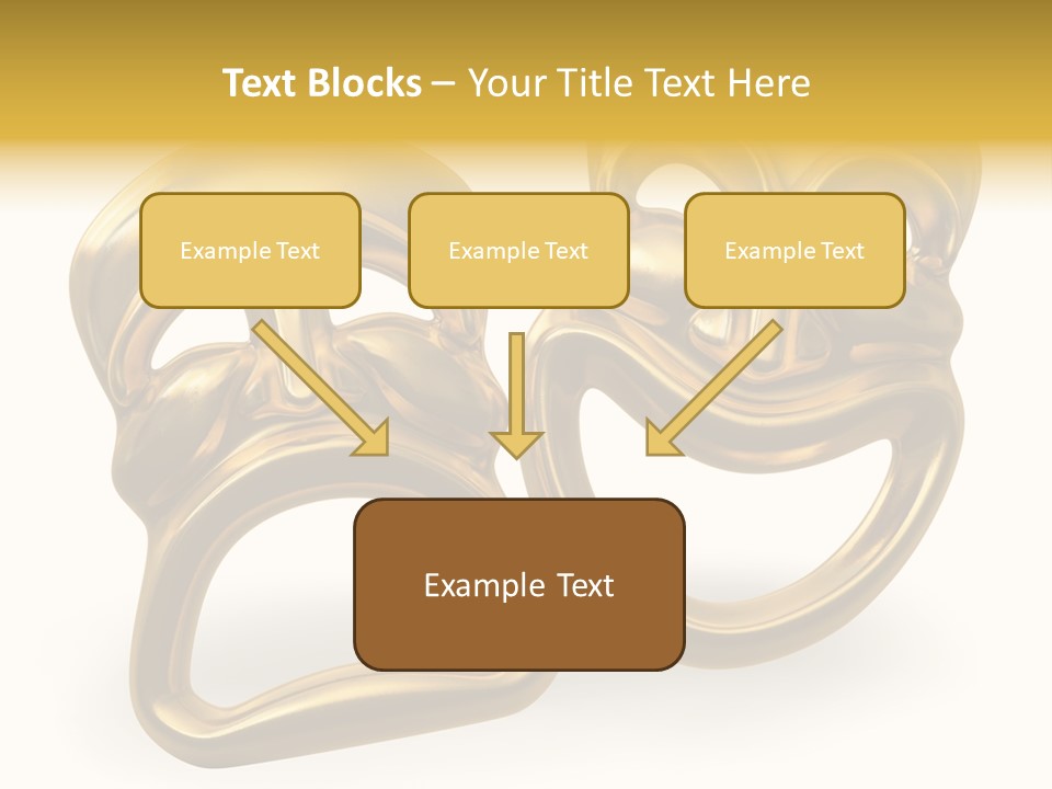 Oposites Tragedy Performing PowerPoint Template