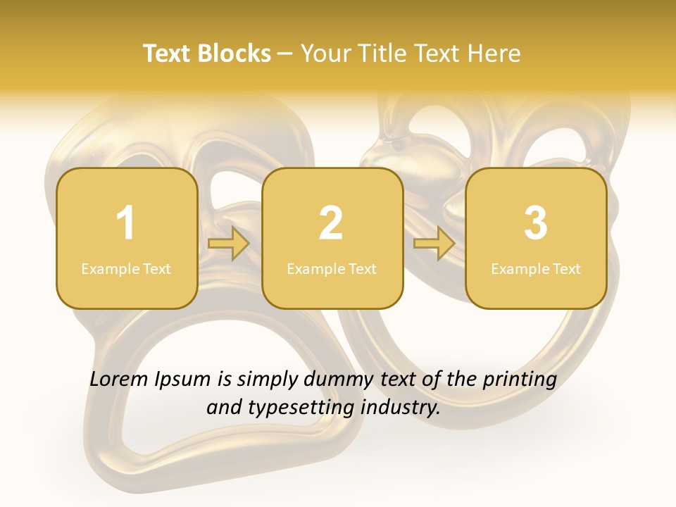 Oposites Tragedy Performing PowerPoint Template