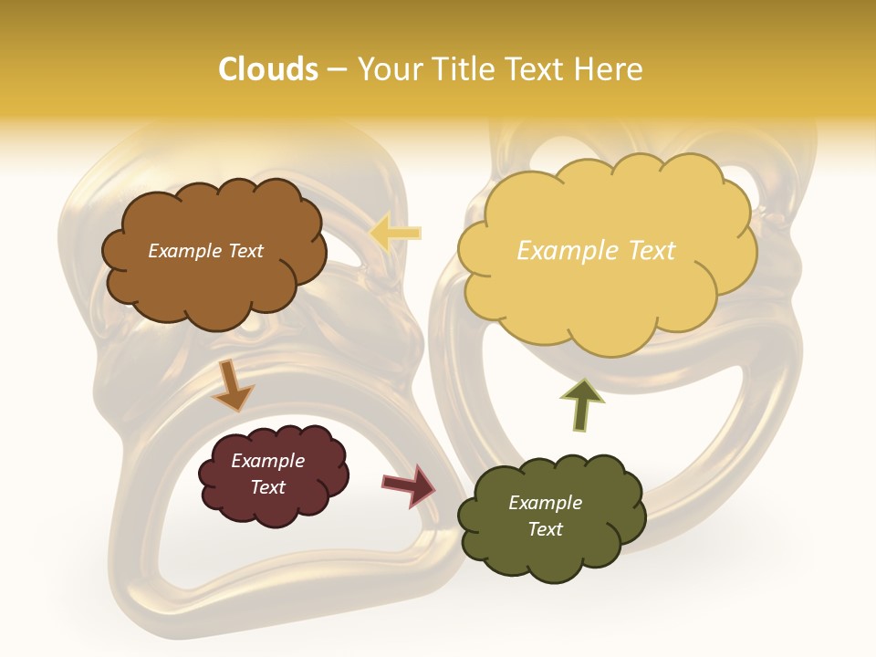 Oposites Tragedy Performing PowerPoint Template