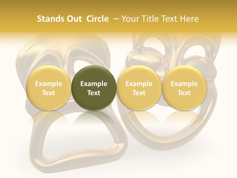 Oposites Tragedy Performing PowerPoint Template