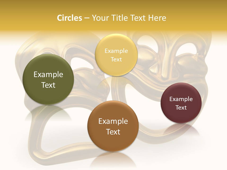 Oposites Tragedy Performing PowerPoint Template