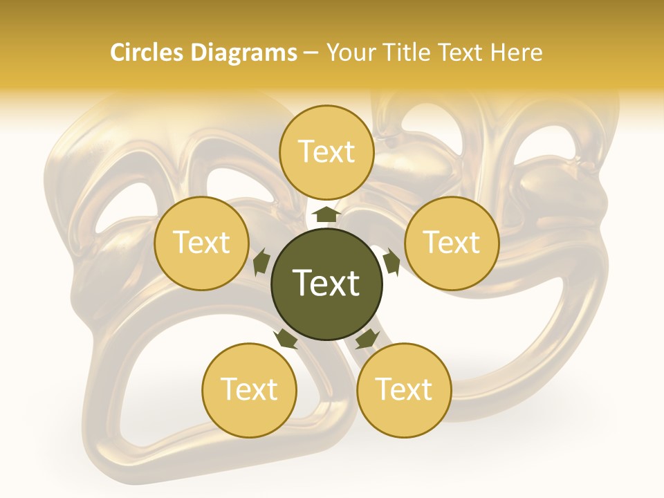 Oposites Tragedy Performing PowerPoint Template