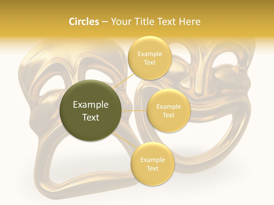 Oposites Tragedy Performing PowerPoint Template