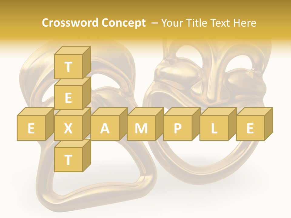 Oposites Tragedy Performing PowerPoint Template