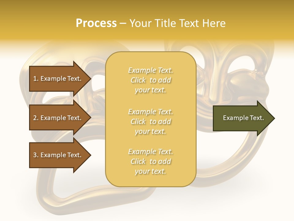 Oposites Tragedy Performing PowerPoint Template