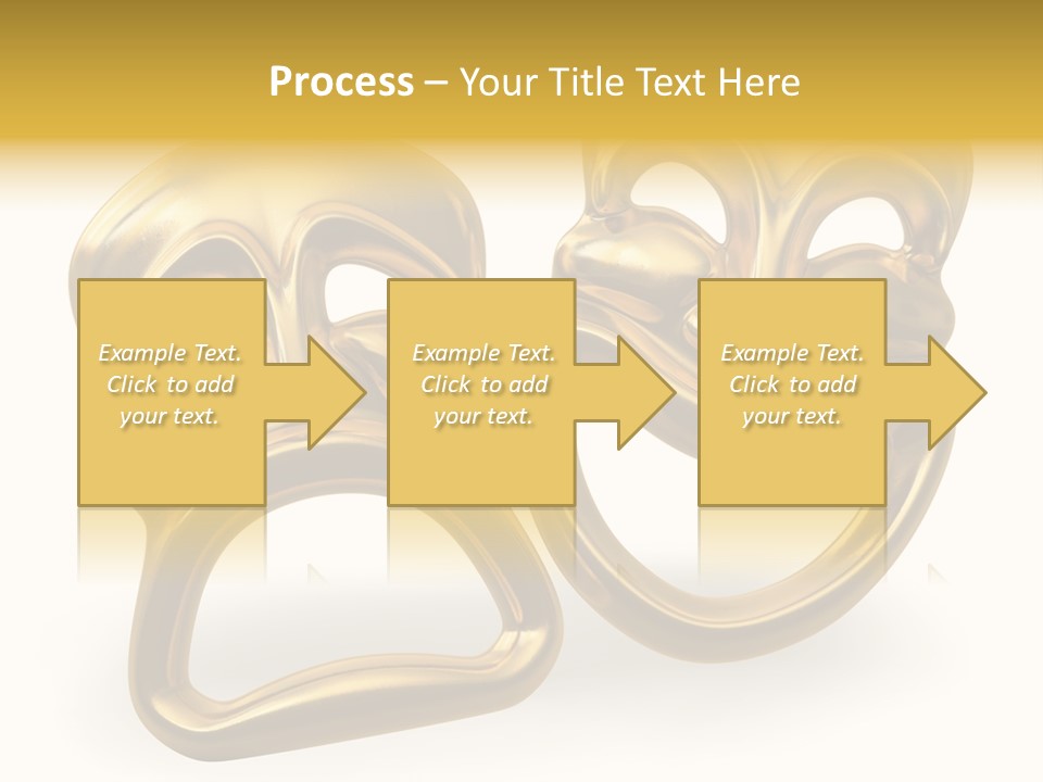 Oposites Tragedy Performing PowerPoint Template