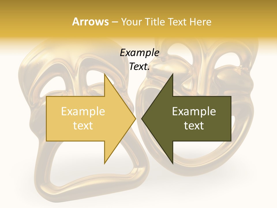 Oposites Tragedy Performing PowerPoint Template