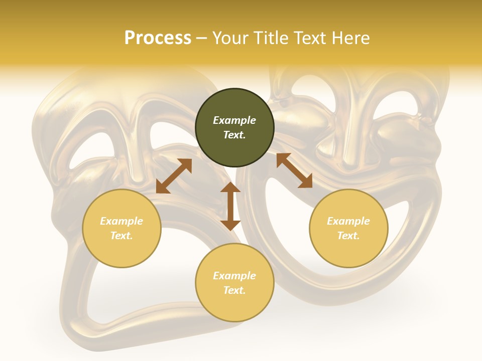Oposites Tragedy Performing PowerPoint Template