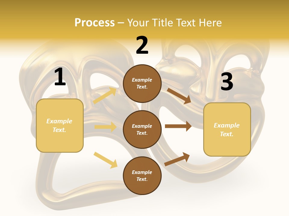 Oposites Tragedy Performing PowerPoint Template
