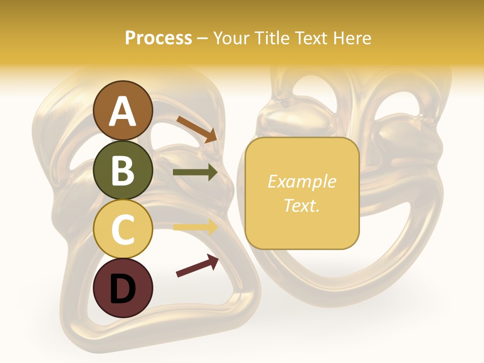 Oposites Tragedy Performing PowerPoint Template