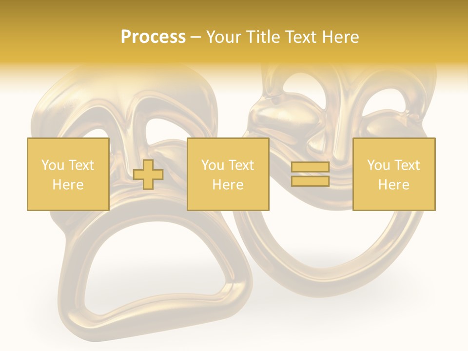 Oposites Tragedy Performing PowerPoint Template