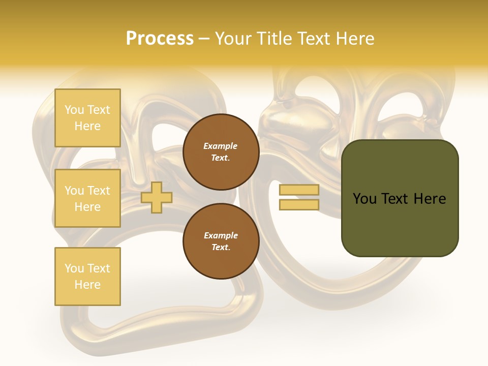 Oposites Tragedy Performing PowerPoint Template