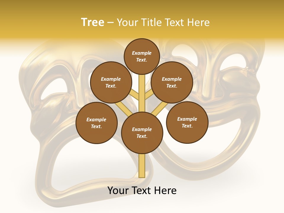 Oposites Tragedy Performing PowerPoint Template