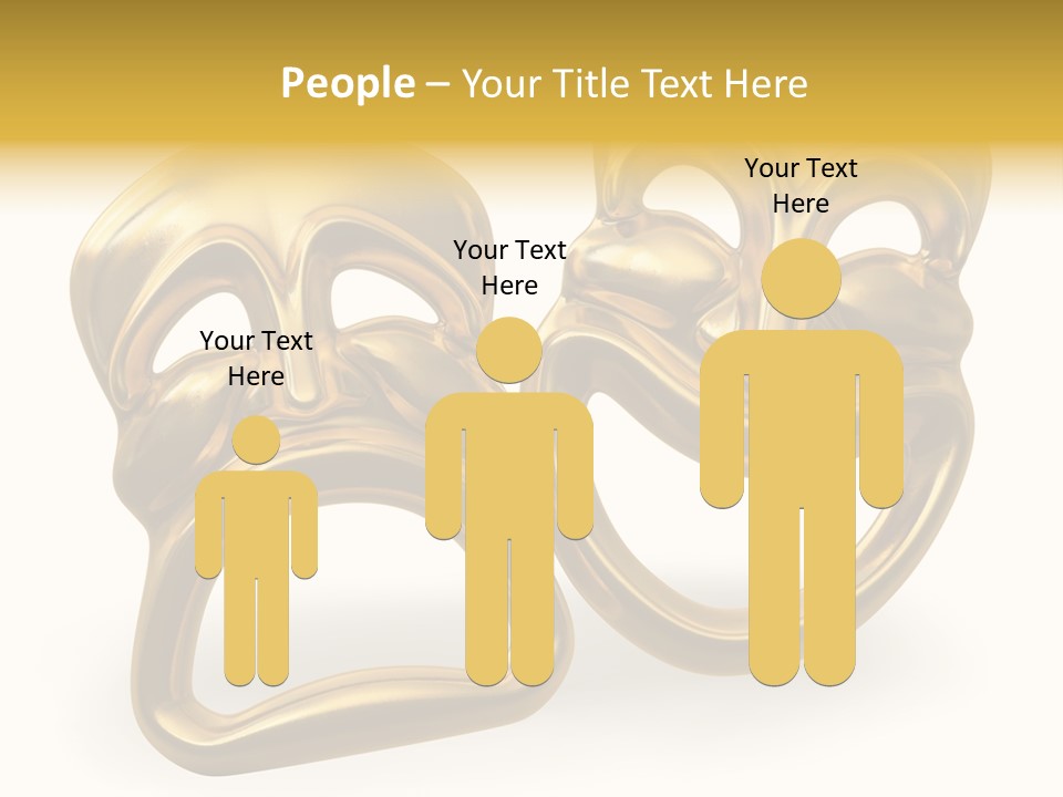 Oposites Tragedy Performing PowerPoint Template