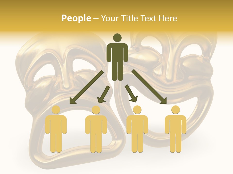 Oposites Tragedy Performing PowerPoint Template