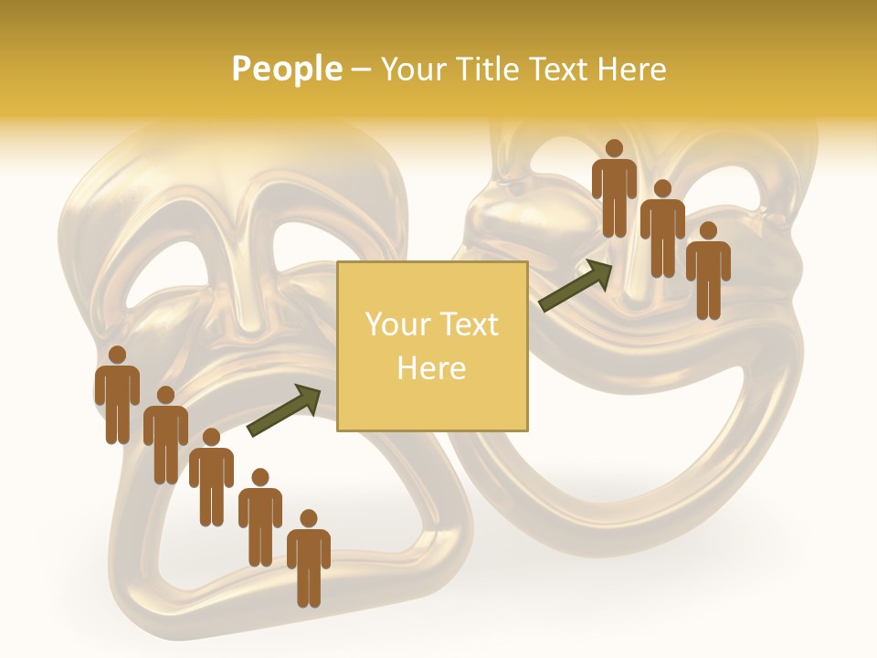 Oposites Tragedy Performing PowerPoint Template
