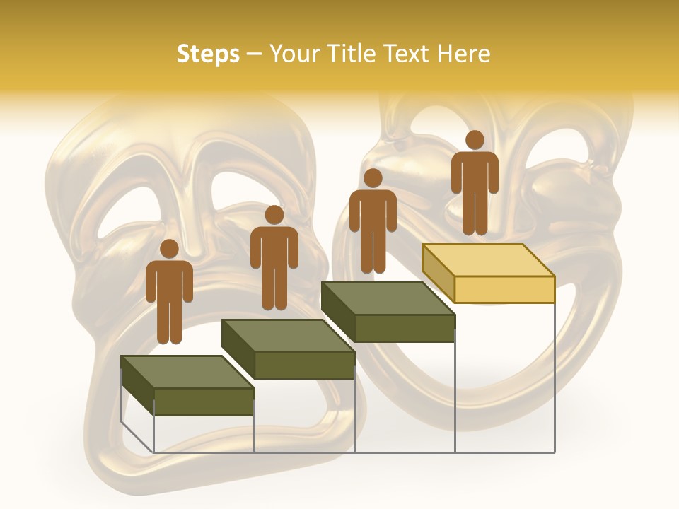 Oposites Tragedy Performing PowerPoint Template