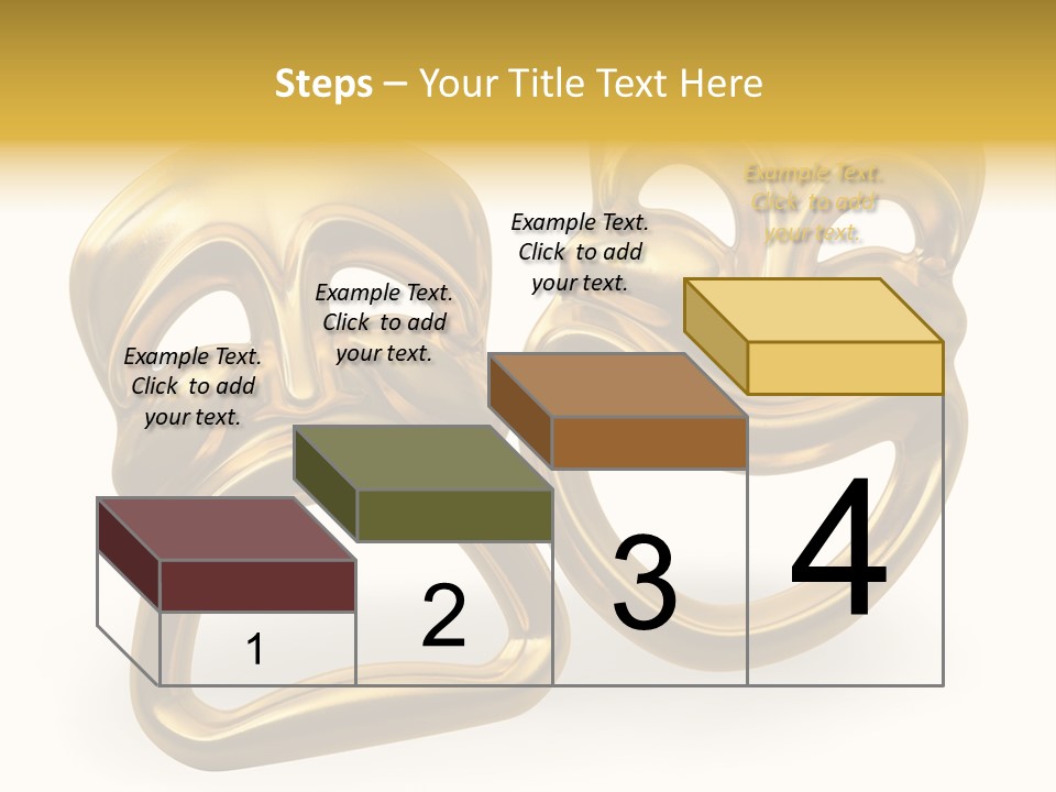 Oposites Tragedy Performing PowerPoint Template