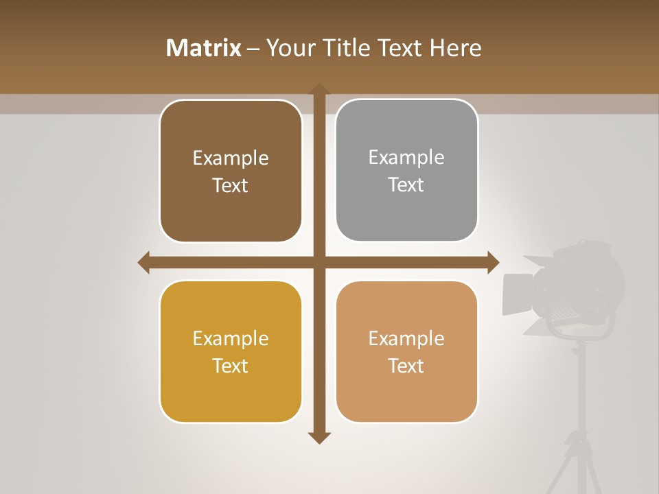 Award Movie Industry Illustration PowerPoint Template