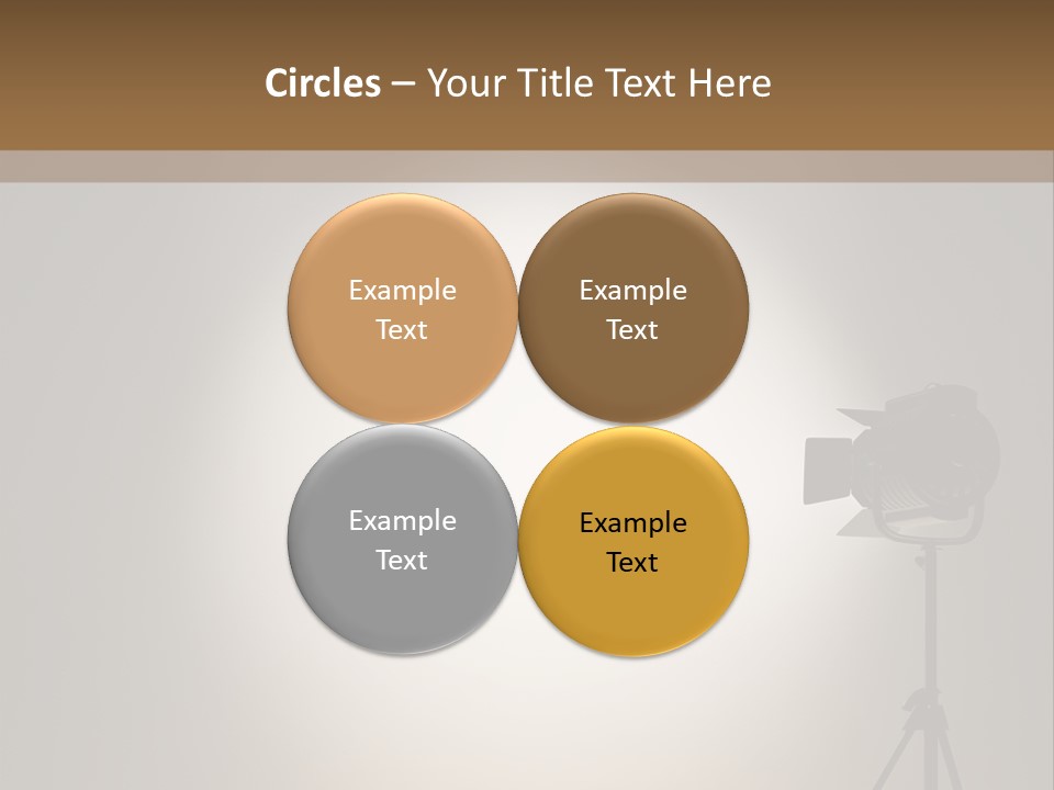 Award Movie Industry Illustration PowerPoint Template