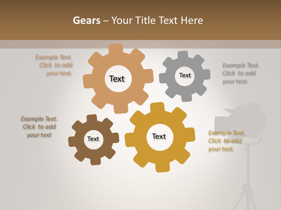 Award Movie Industry Illustration PowerPoint Template