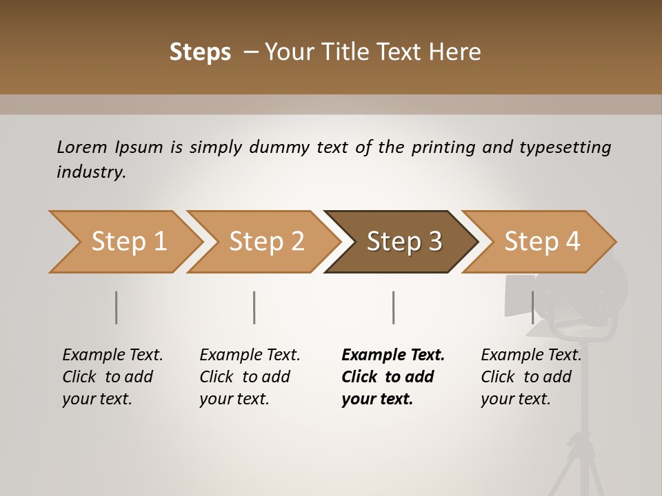 Award Movie Industry Illustration PowerPoint Template