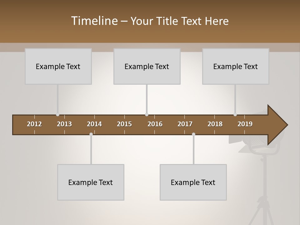 Award Movie Industry Illustration PowerPoint Template