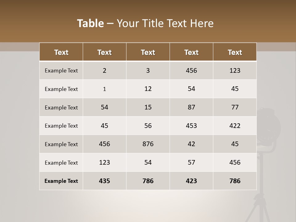Award Movie Industry Illustration PowerPoint Template