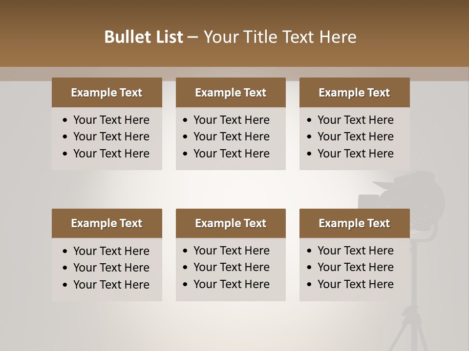 Award Movie Industry Illustration PowerPoint Template