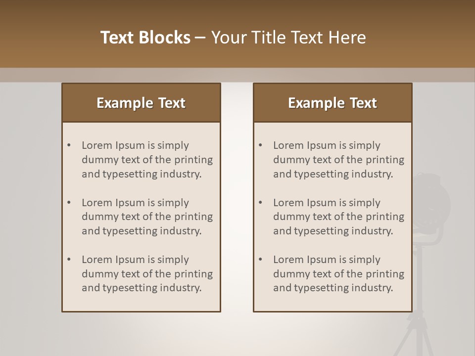 Award Movie Industry Illustration PowerPoint Template