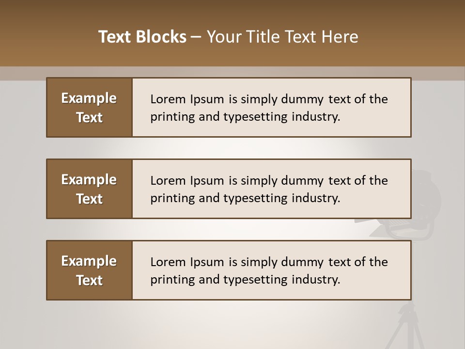 Award Movie Industry Illustration PowerPoint Template